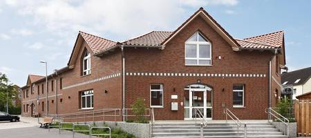 Ansicht des Einganges vom Familienzentrum Rethen